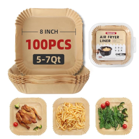 Disposable Air Fryer Paper - Square (Option: 100PCS)